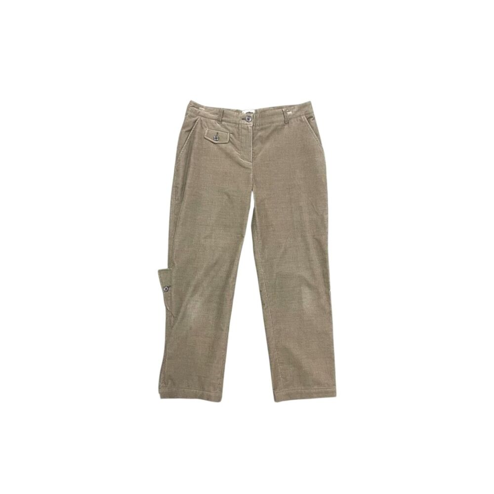 Y2k Miu Miu mid rise cargo style capris corduroy pants size IT42